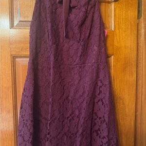 Xhilaration Deep Purple Lace Mini Dress